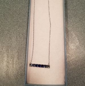 Touchstone crystal necklace and earring set